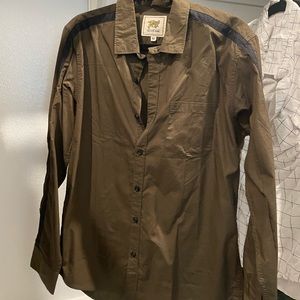 Never Worn Army Green Button Up